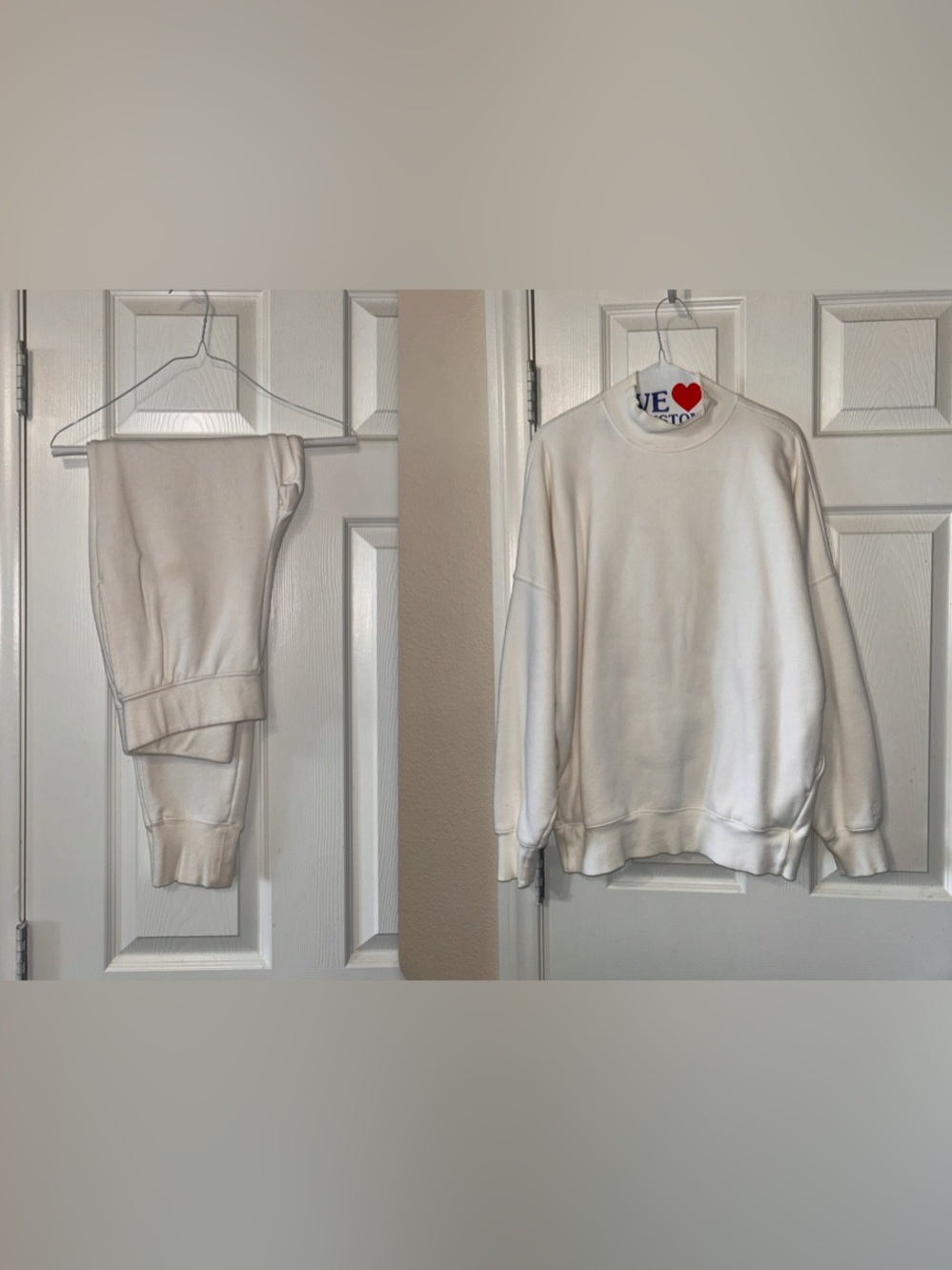 TNA Cozy Fleece Mock Neck Sweater and Jogger set